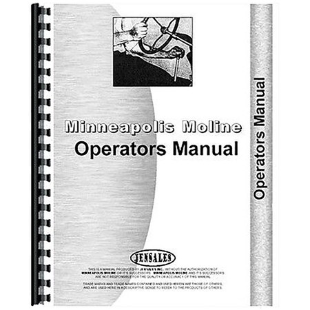 Operators Manual For Minneapolis Moline Bottom Plow Models FF 5